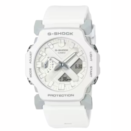 Casio G-Shock GA-2300-7A Futuristic Minimalist Style Men White Watches
